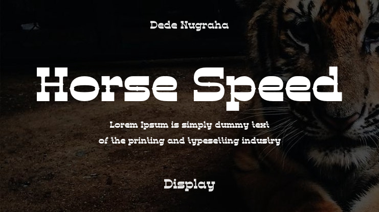 Horse Speed Font