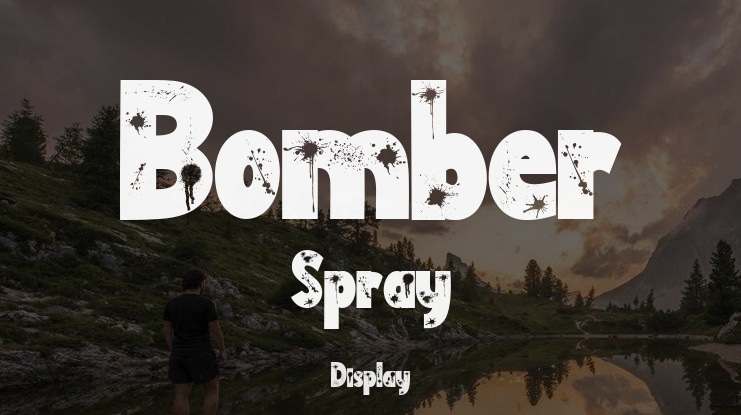 Bomber Spray Font