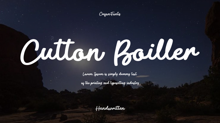 Cutton Boiller Font