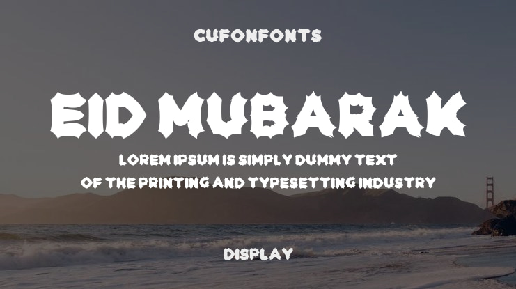 Eid Mubarak Font