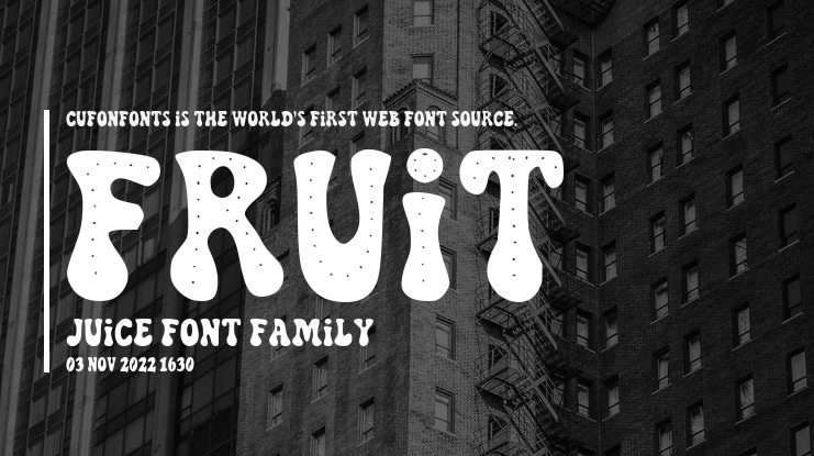 Fruit Juice Font