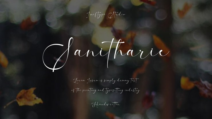 Sanitharie Font