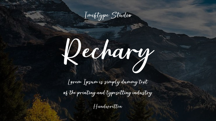 Rechary Font