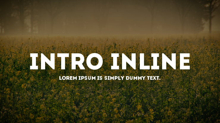 Intro Inline Font Family