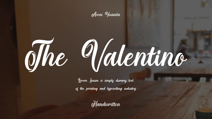 The Valentino Font