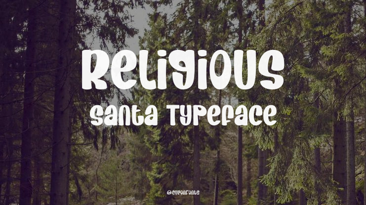Religious Santa Font