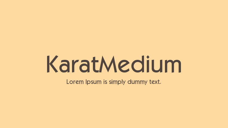 KaratMedium Font