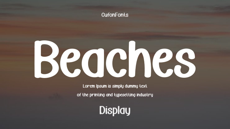Beaches Font