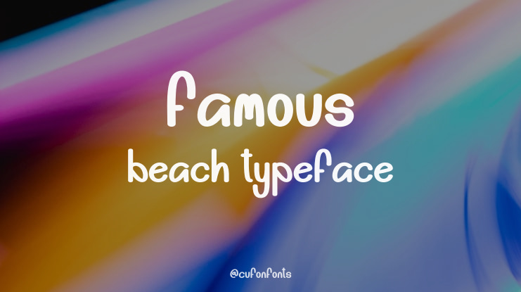 Famous Beach Font