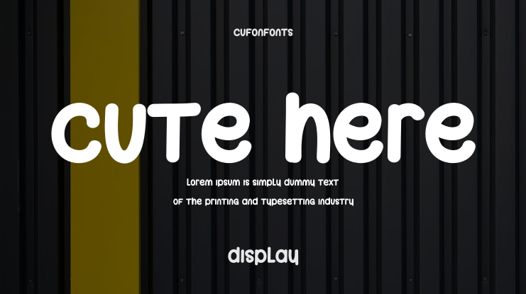 Cute Here Font