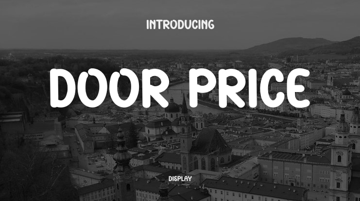 Door Price Font