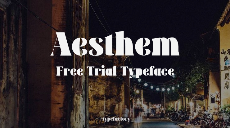 Aesthem Free Trial Font