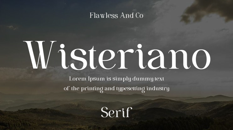 Wisteriano Font