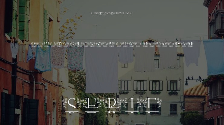 Beauty Blossom Line Monogram Font