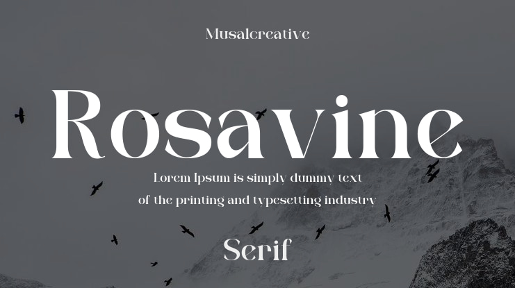 Rosavine Font