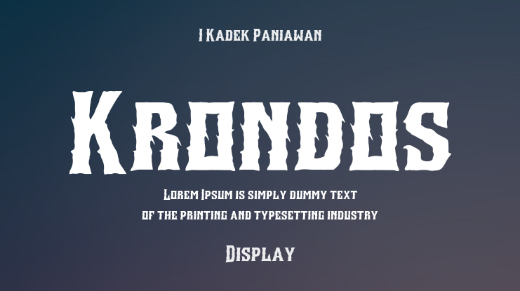 Krondos Font