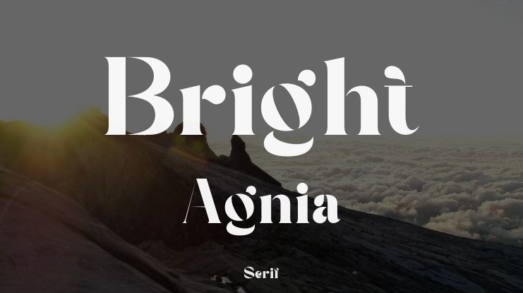 Bright Agnia Font Family