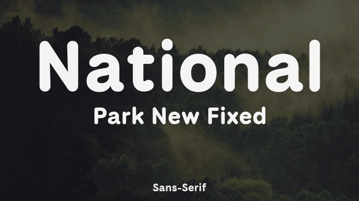 National Park New Fixed Font Family