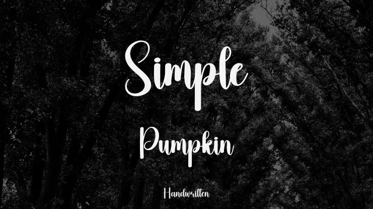 Simple Pumpkin Font