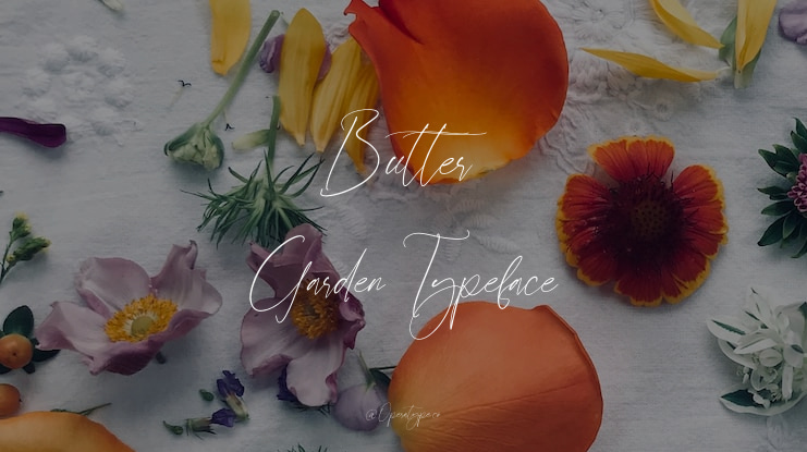Butter Garden Font Family