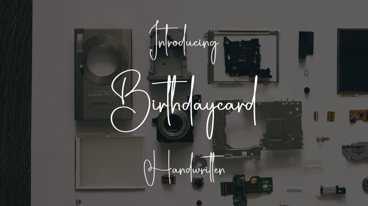 Birthdaycard Font