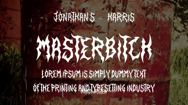 Masterbitch Font