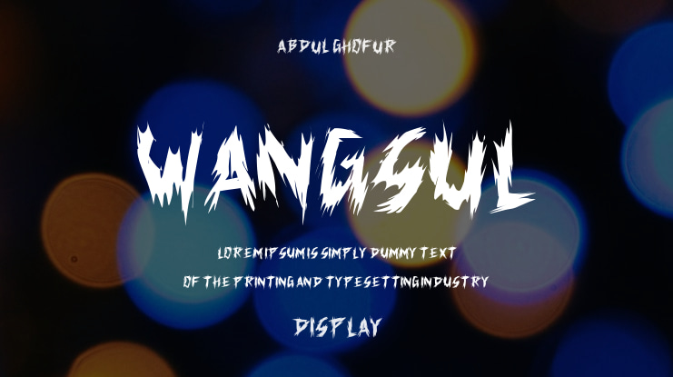 WANGSUL Font