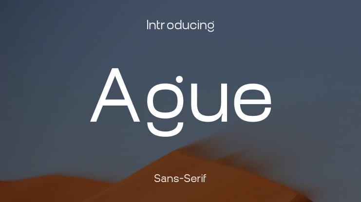 Ague Font Family