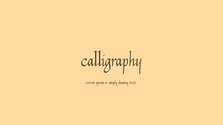 Calligraphy Font