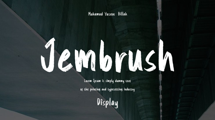 Jembrush Font