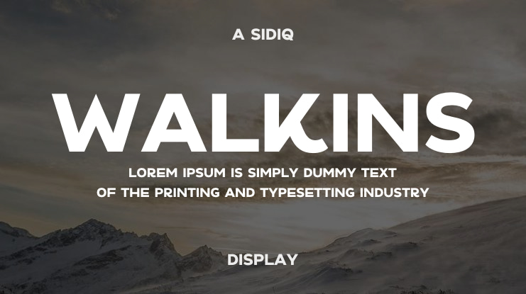 Walkins Font