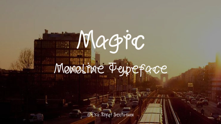 Magic Monoline Font