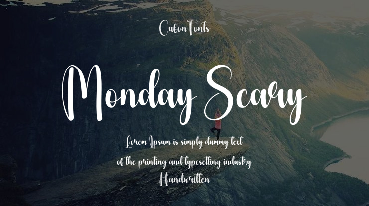Monday Scary Font