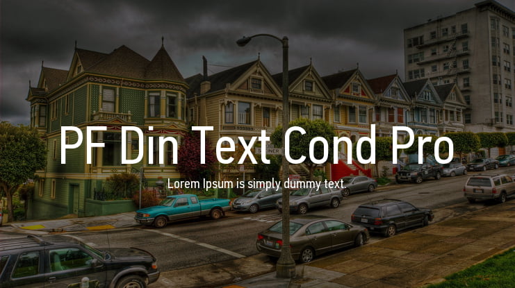 PF Din Text Cond Pro Font Family