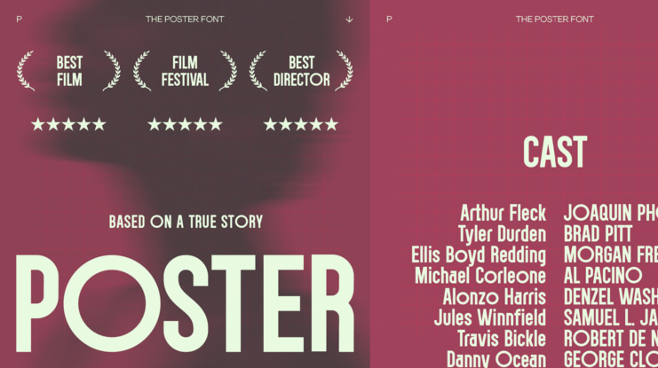 THE POSTER FONT