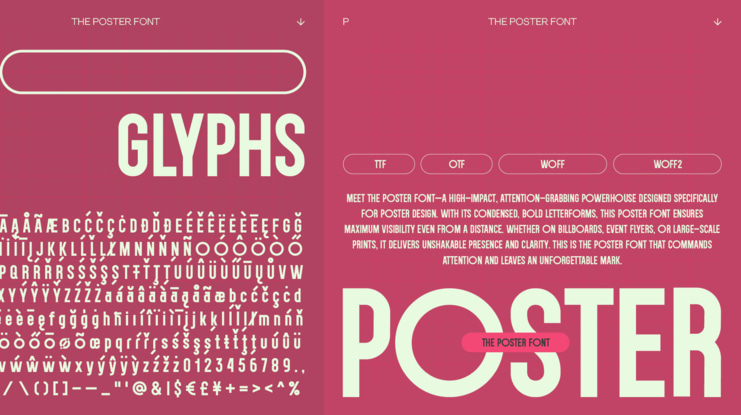 THE POSTER FONT