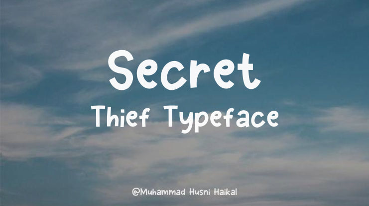 Secret Thief Font