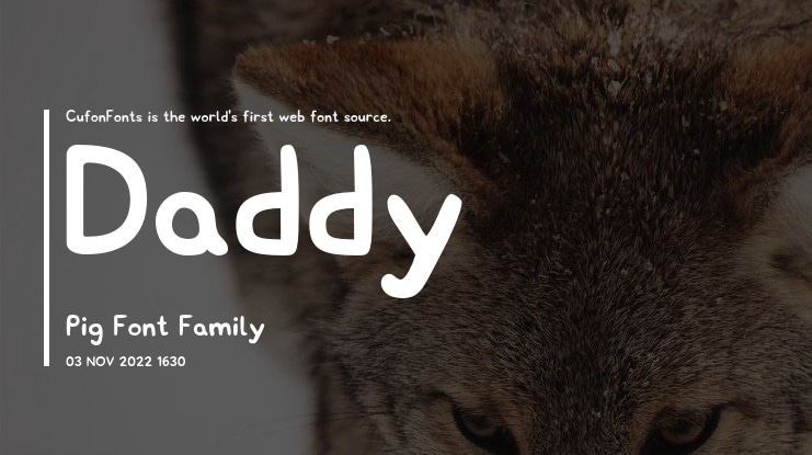 Daddy Pig Font