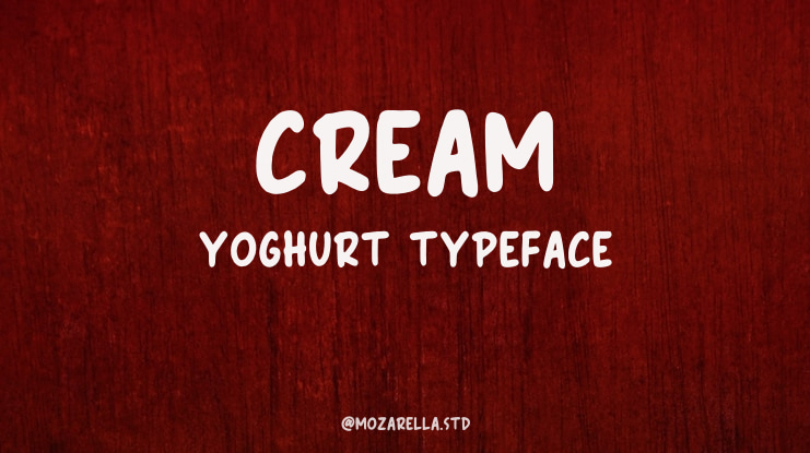 Cream Yoghurt Font