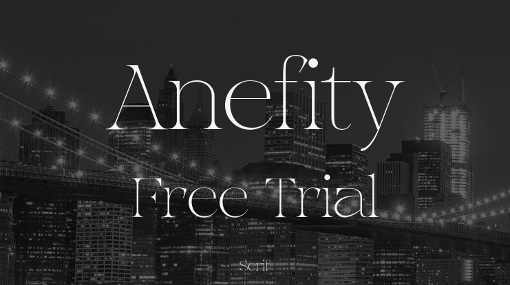 Anefity Free Trial Font