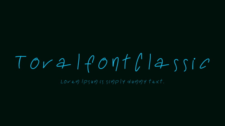 ToralfontClassic Font