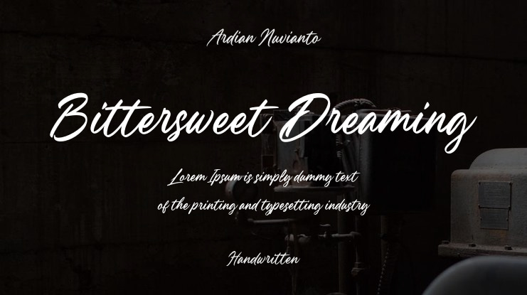 Bittersweet Dreaming Font