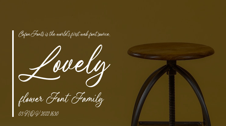 Lovely flower Font