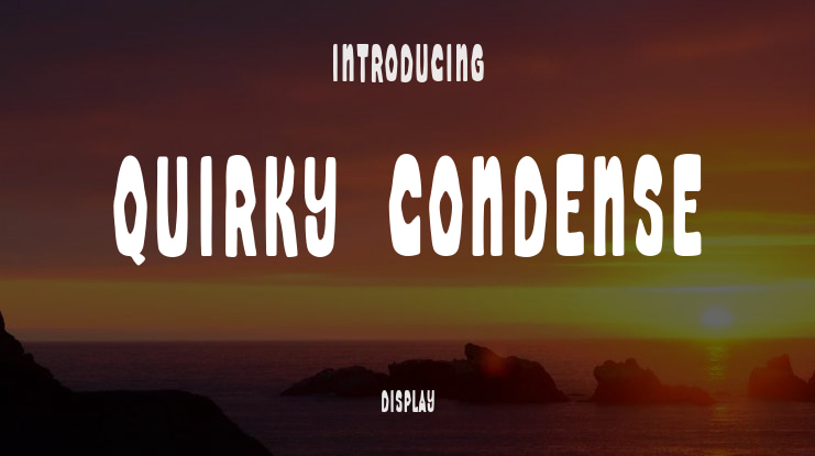 Quirky Condense Font