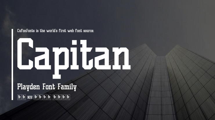 Capitan Playden Font Family