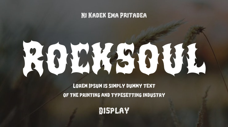 Rocksoul Font