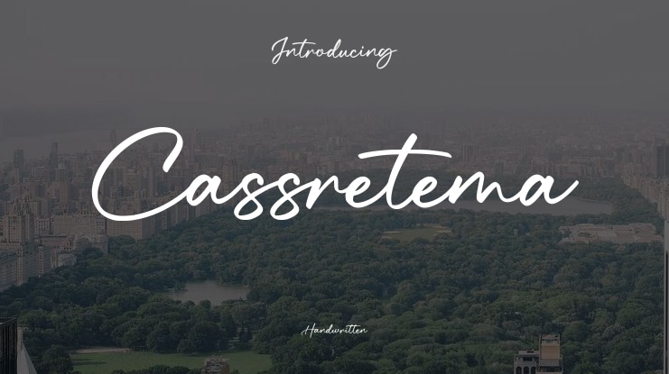 Cassretema Font