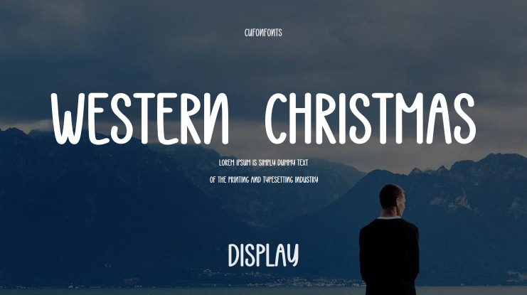 Western  Christmas Font
