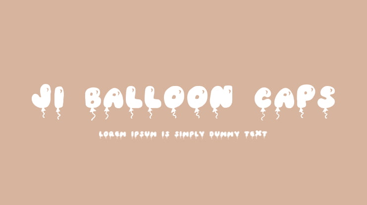 JI Balloon Caps Font Family