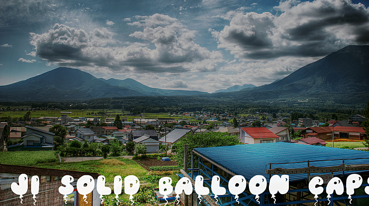 JI Balloon Caps Font Family